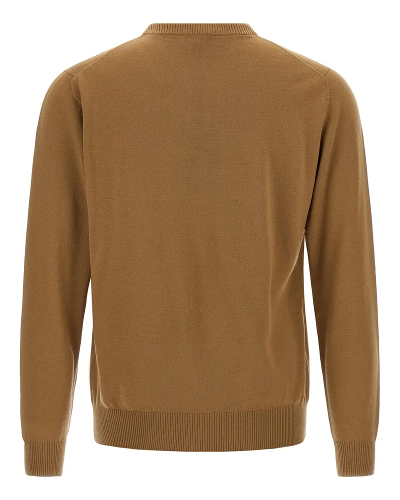 Fendi Men's Beige Virgin Wool Cardigan Clothing Beige