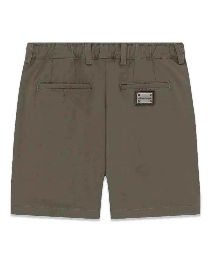 Dolce & Gabbana Stretch Cotton Bermuda Shorts — Green Green