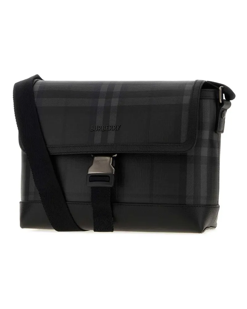 Burberry Buckle Messenger Bag — Black Black
