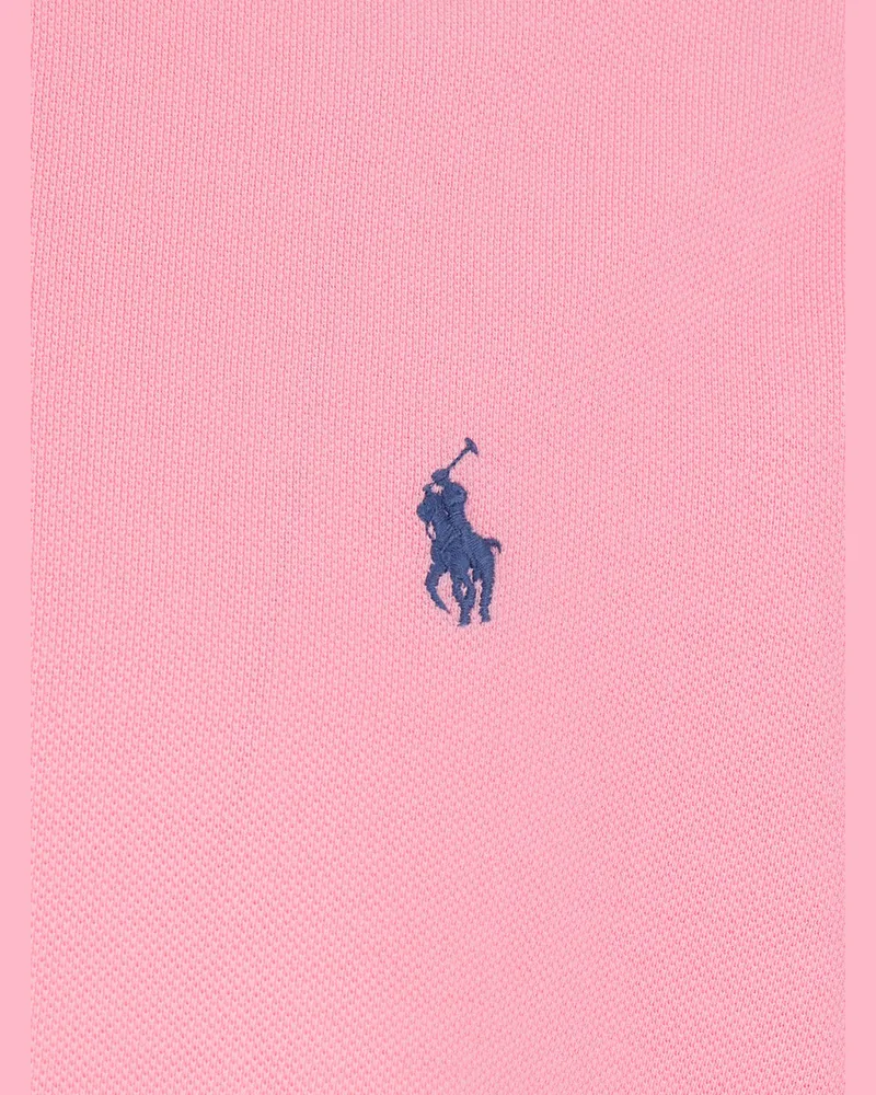 Ralph Lauren Men's Polo Shirt Custom Fit Pink Cotton T-Shirts And Polos Pink