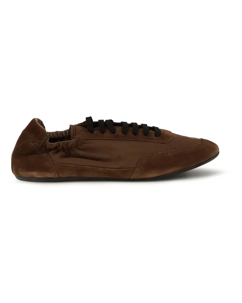 Prada Collapse Sneaker — Brown Brown