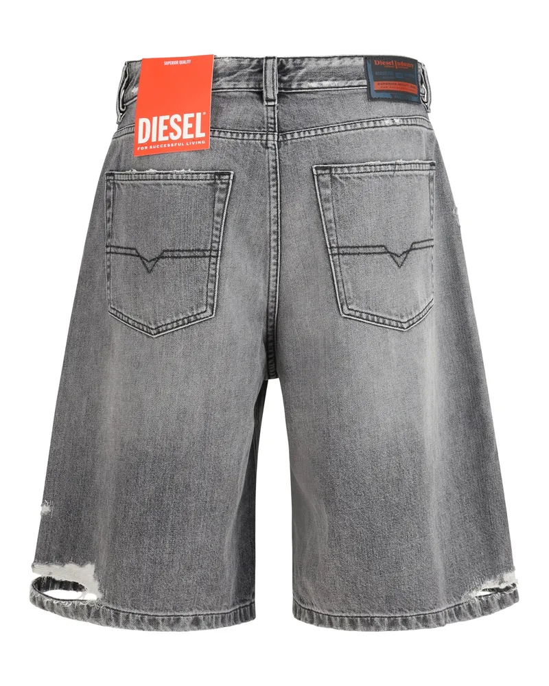 Diesel Women's De-Sire-Short Bermuda 02 Cotton Shorts Gray
