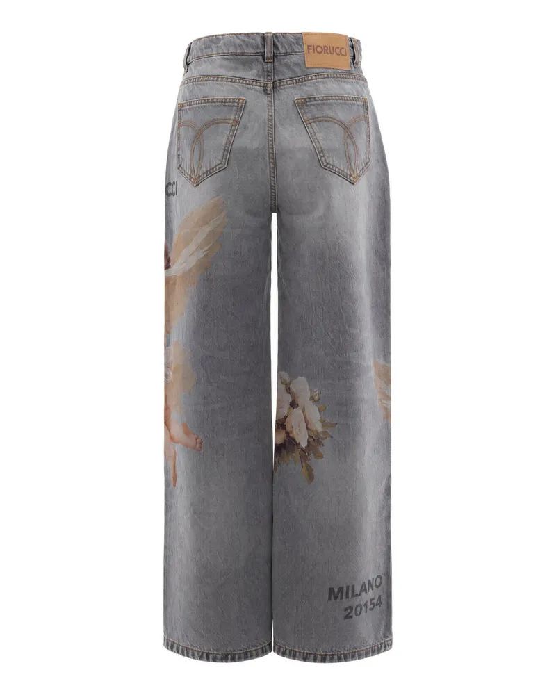 Fiorucci Angeli Bouquet Jeans — Gray Gray