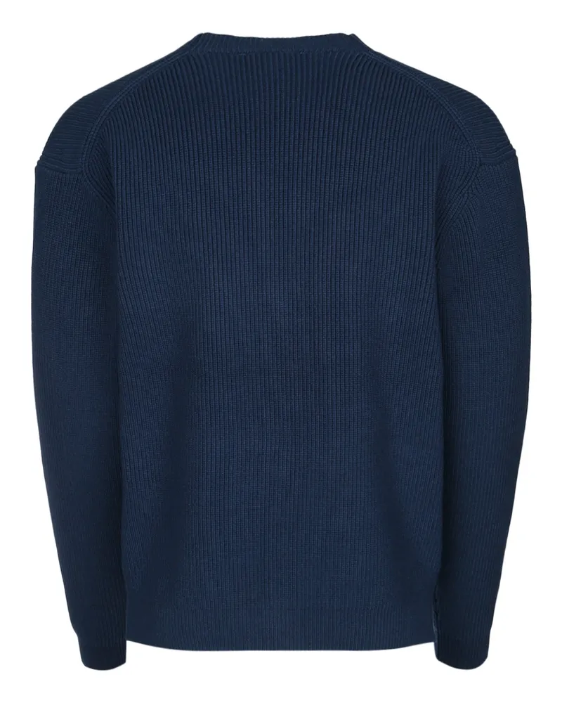 Kitsuné Men's Cardigan Inkblue Main Material = Cotton Maglieria Sweater Navy