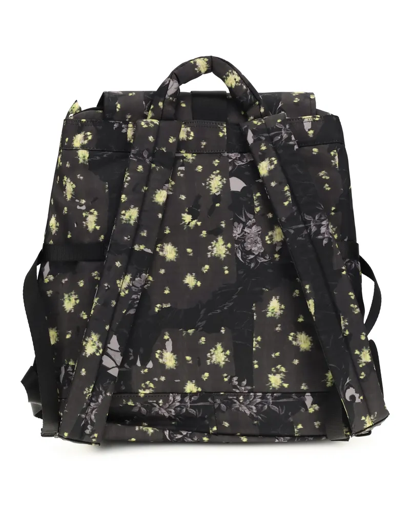 Ganni Women's Backpack Re-Tech Nylon Mulch Lurex Backpacks Black