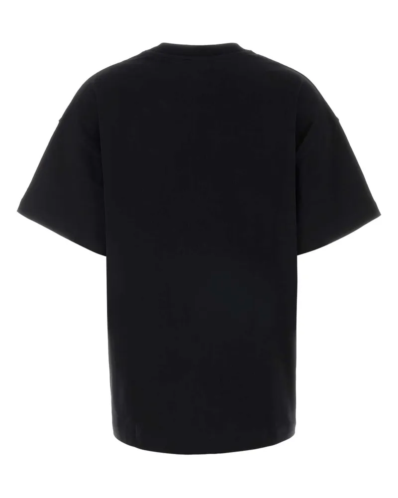 Patou Women Black Cotton Oversize T-Shirt Exterior Exterior: T-shirts And Polos Black