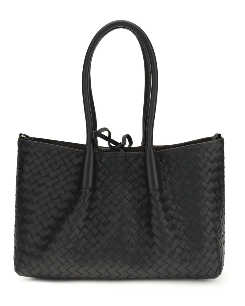 Bottega Veneta Women's Tote Bag Pinacoteca Black Calfskin Black-Fondant-M Br Calf Leather Shoulder Black/fondant-m Black