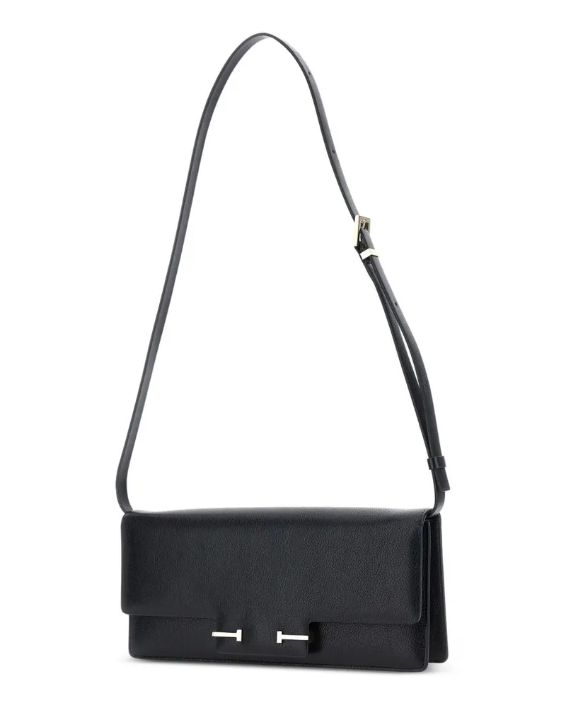 Tom Ford Women's Shoulder Bag Aube E-W Black Leather Goat Black