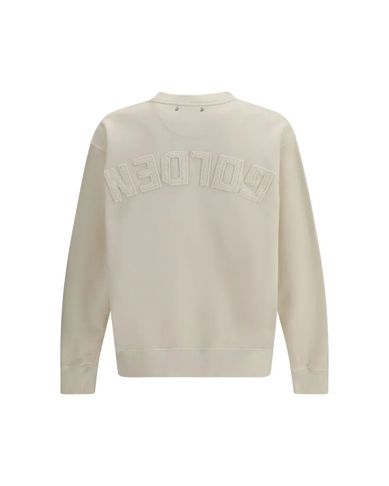 Golden Goose Men Beige Cotton Sweatshirt Clothing Beige