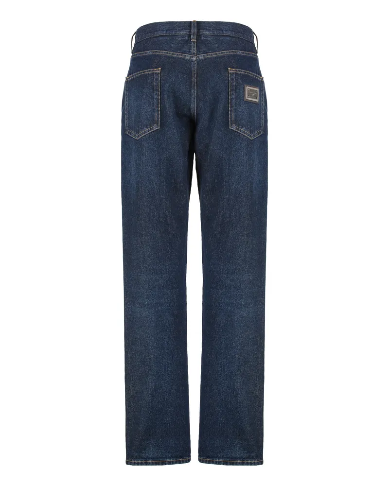 Dolce & Gabbana Regular & Straight-Leg Jeans — Blue Blue