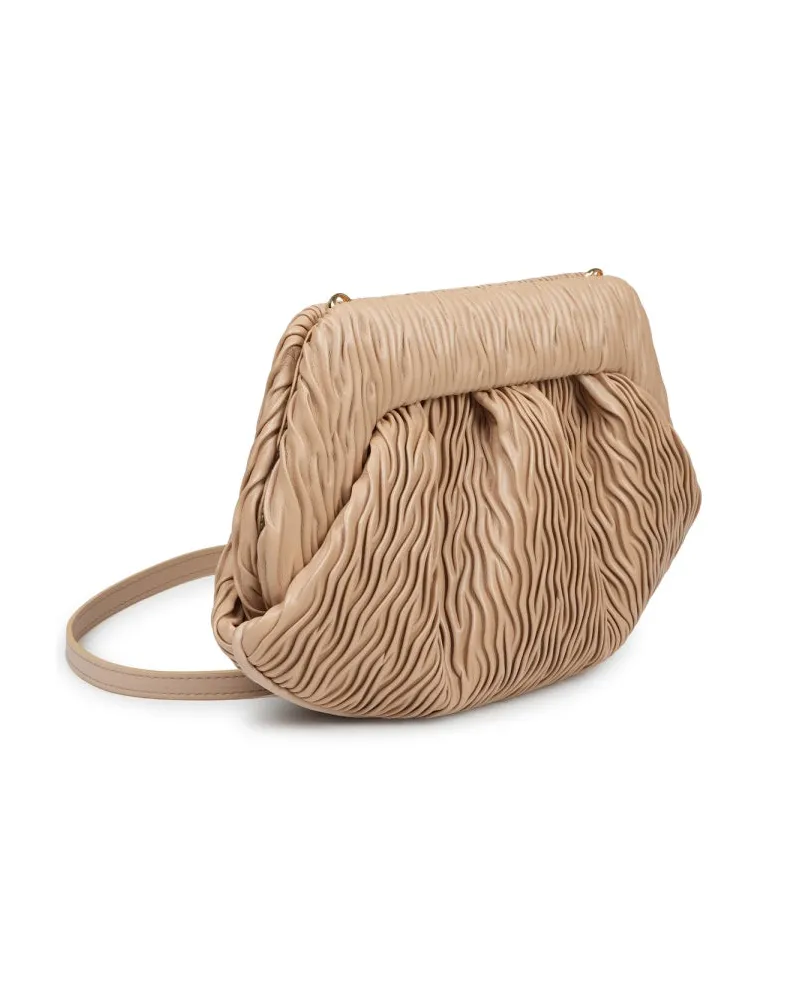 THEMOIRÈ Women's Clutch Bios Beige Apple Fiber Bags Beige
