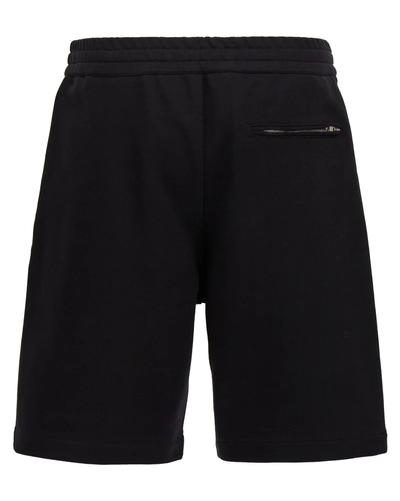 Alexander McQueen Graffiti Bermuda Shorts Black