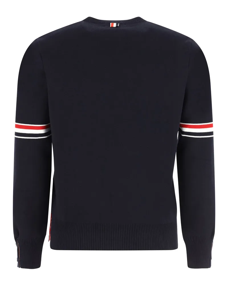 Thom Browne Men's Sweater Navy Cotton Navy