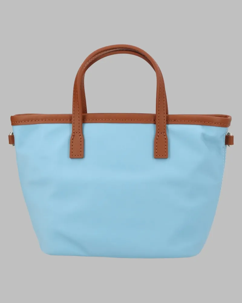 MC2 Saint Barth Women's Handbag City Nylon Baby Blue Polyester Handbags Hand Bags Blue