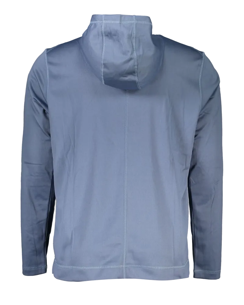 Calvin Klein Logo Embroidered Hoodie — Blue Blue