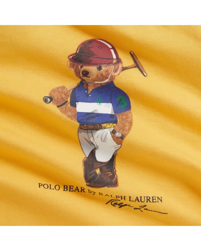 Ralph Lauren Bear Motif Cotton Sweatshirt — Multicolor Multicolor