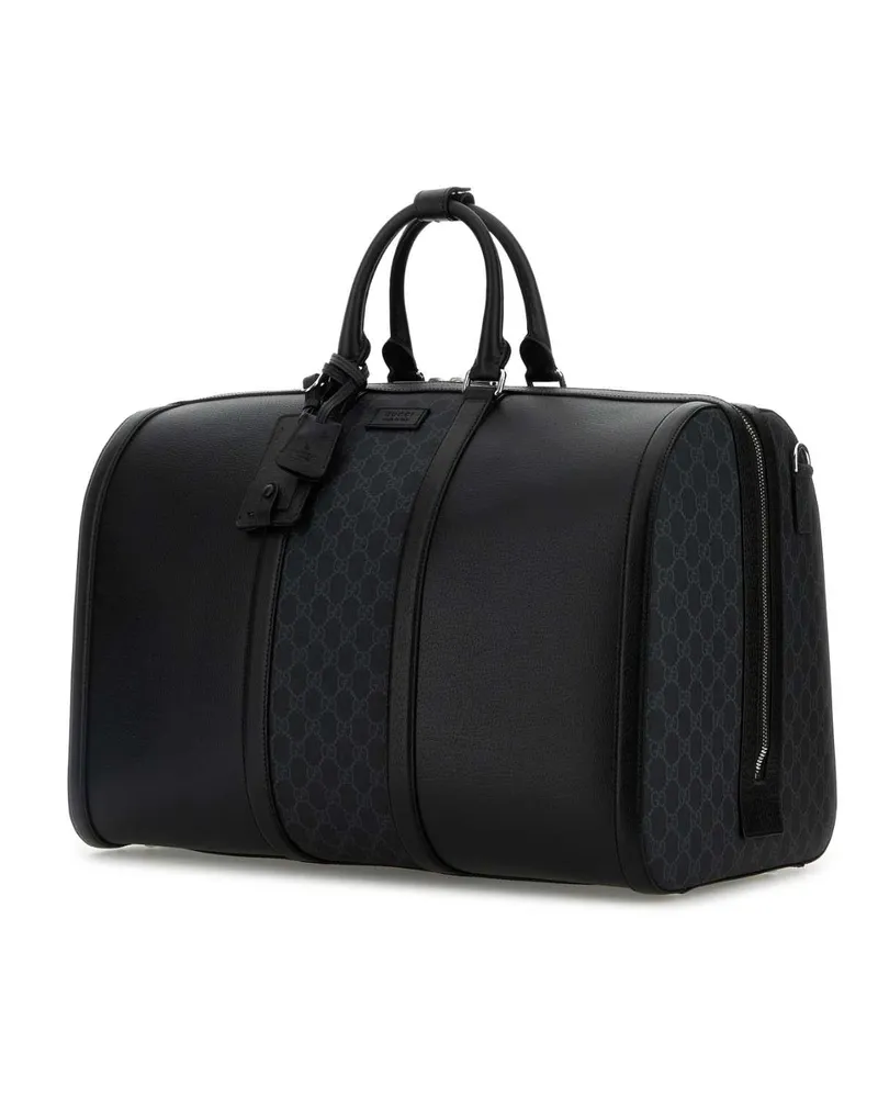 Gucci Men's Black Canvas Travel Bag 1000 Borse Da Viaggio Black