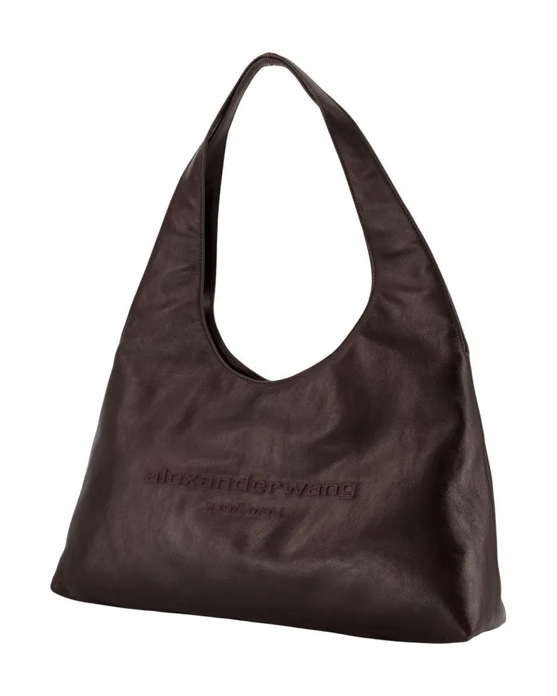 Alexander Wang Women's Pike Medium Hobo Shoulder Bag -  Leather Brown Cowhide Shoulder-Hobo-Bags Brown