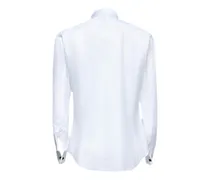 Wing Collar Tuxedo Shirt — White
