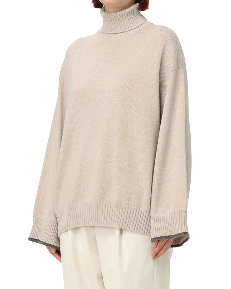 Brunello Cucinelli Women's Beige Cashmere Sweater Clothing Beige