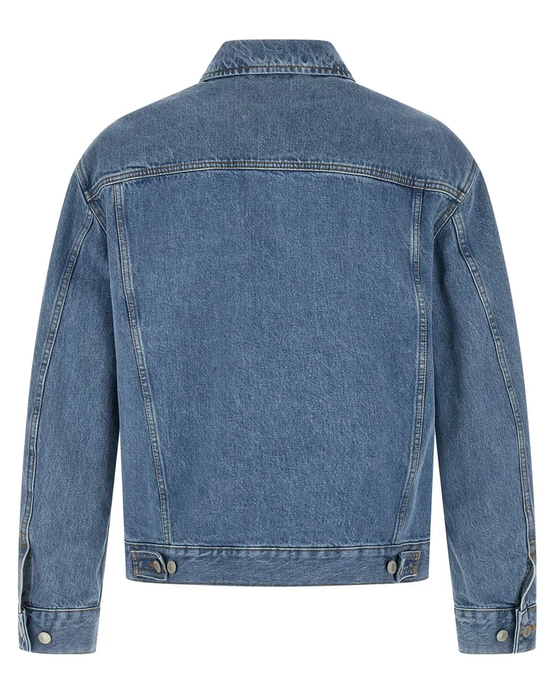 Dries van Noten Men's Blue Cotton Denim Jacket Clothing Blue