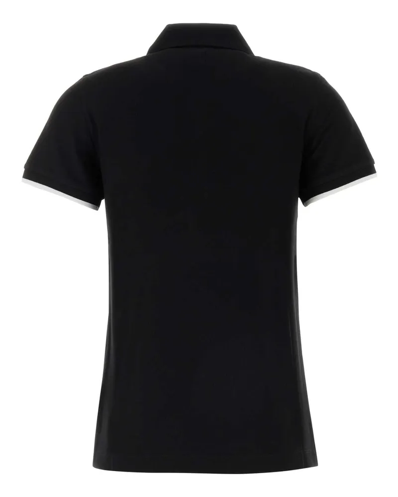 Moncler Women's Polo Shirt Black Cotton Black