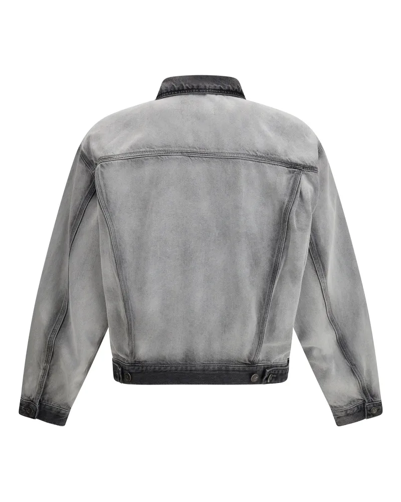 Diesel Men D-Denver Denim Jacket 02 Cotton; True Hemp Gray