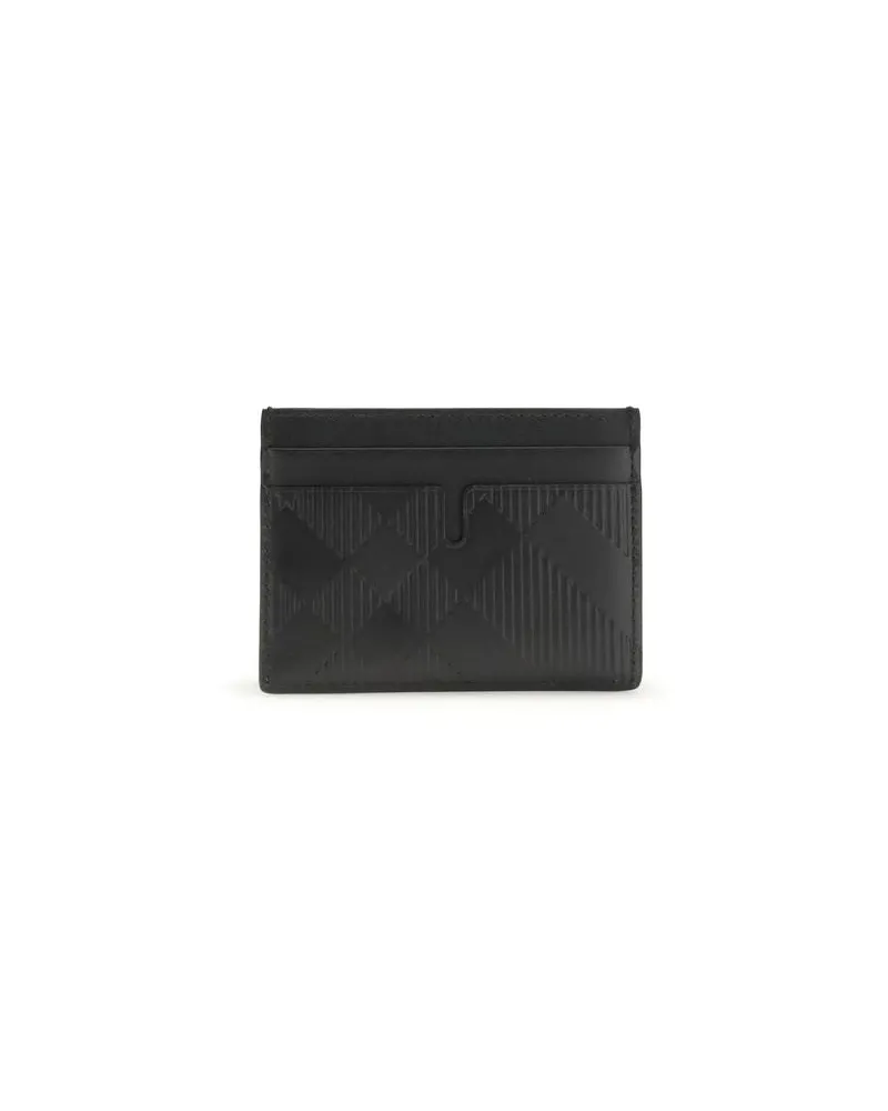 Burberry Men's Black Calf Leather Bos Taurus Wallet Black