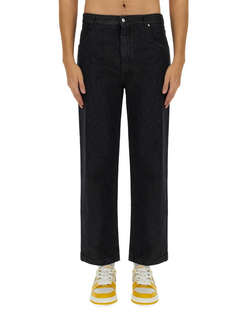 Fendi Pure Cotton Jeans — Black Black