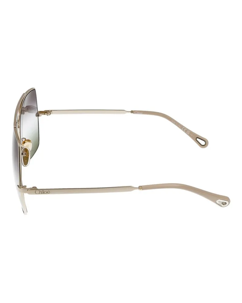 Chloé Women's Sunglasses  Ch0278s 002 Gold Green 12-140 Metal Gold