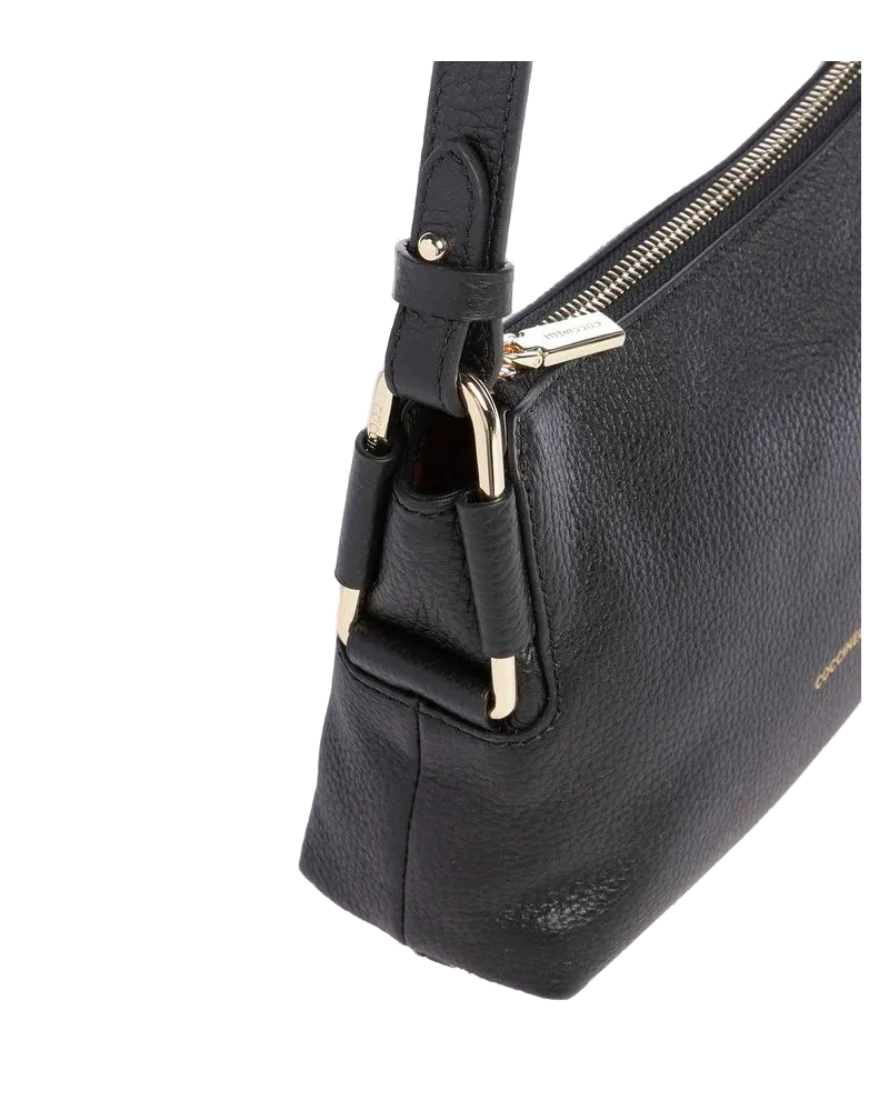 Coccinelle Women's Shoulder Bag Black Genuine Leather - Shoulder-Bags Black