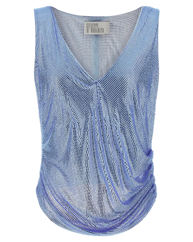 Giuseppe di Morabito Women's Blue Polyamide Tank Tops Blue