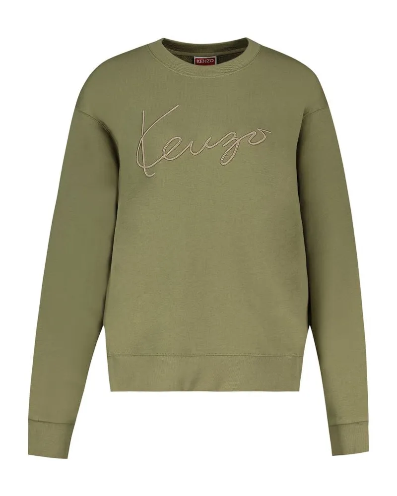Kenzo Men's Cotton Sweatshirt Khaki Sweatshirts Khaki