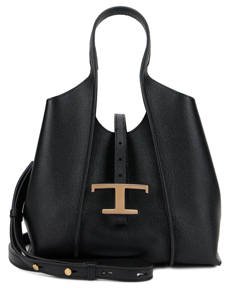 TOD'S Women's Handbag With Shoulder Strap, Black Calfskin Handbags Hand Bags Black