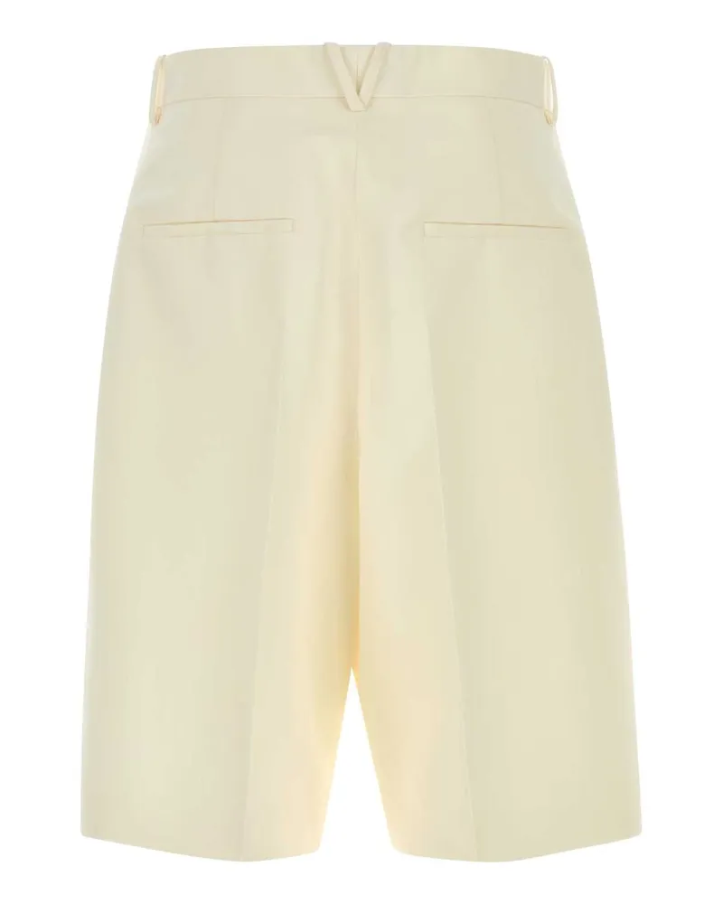 Bottega Veneta White Exterior: Cotton Silk Short White