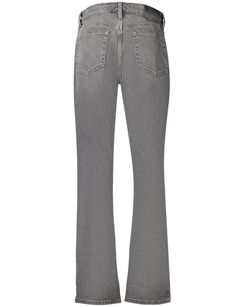 Calvin Klein High-Rise Straight Jeans — Black Black