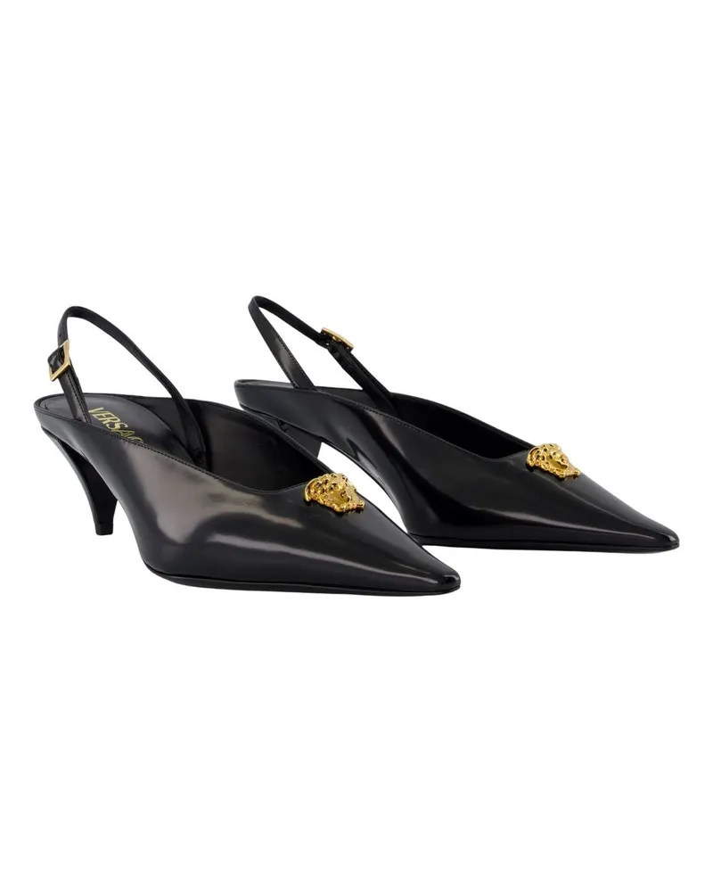 Versace Women's T.55 Pump Black Calfskin Black