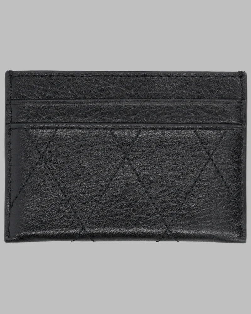 Tory Burch Charlie Matelassé Card Case — Black Black