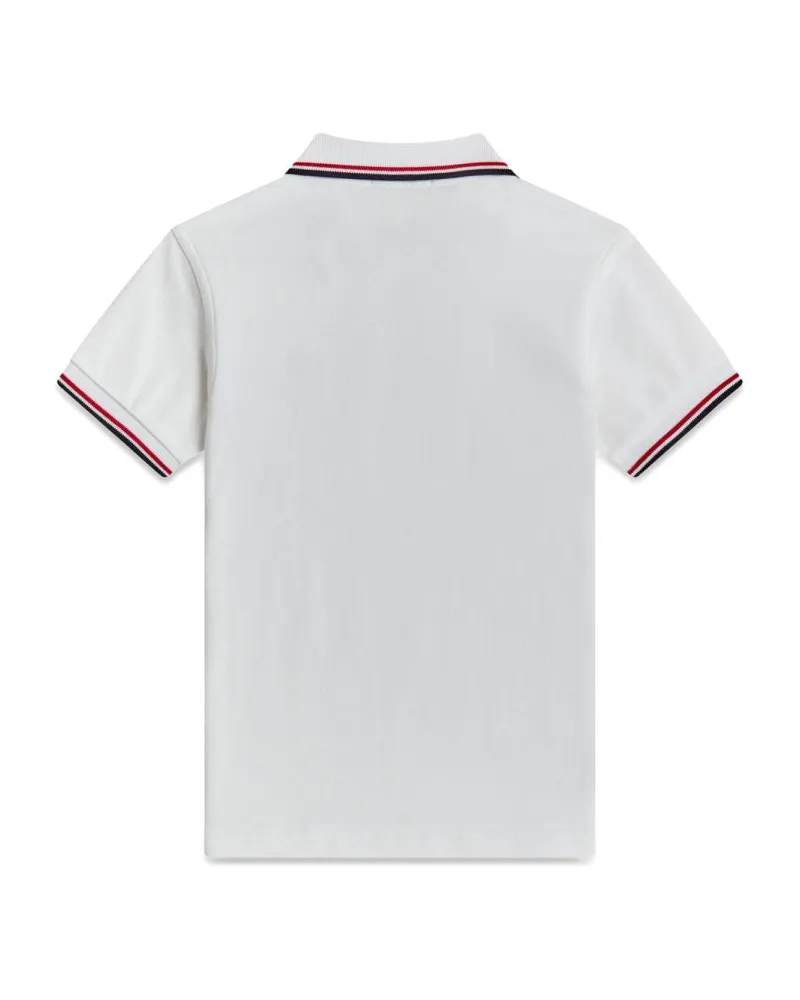 Fred Perry Twin-Tipped Cotton Polo — White White