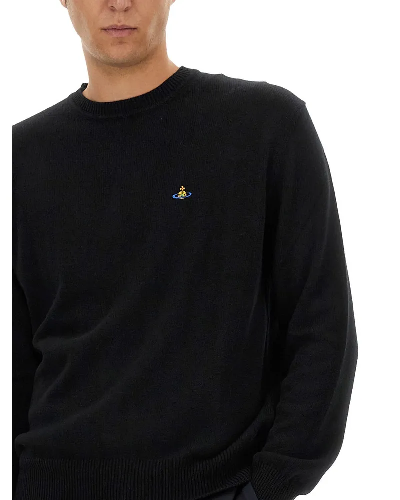 Vivienne Westwood Cotton-Cashmere Blend Sweater — Black Black