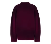 Wool Blend Oversize Sweater — Purple