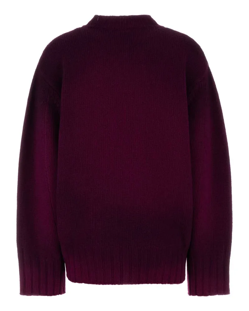 ATTICO Wool Blend Oversize Sweater — Purple Purple