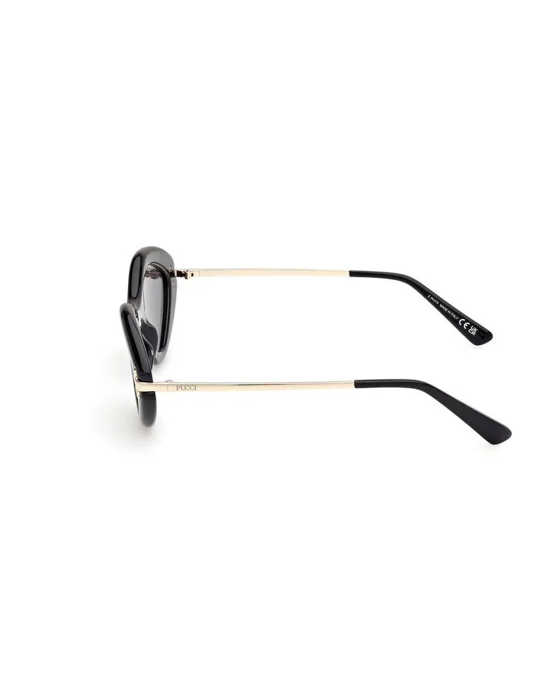 Emilio Pucci Women's Sunglasses Black Acetate Black