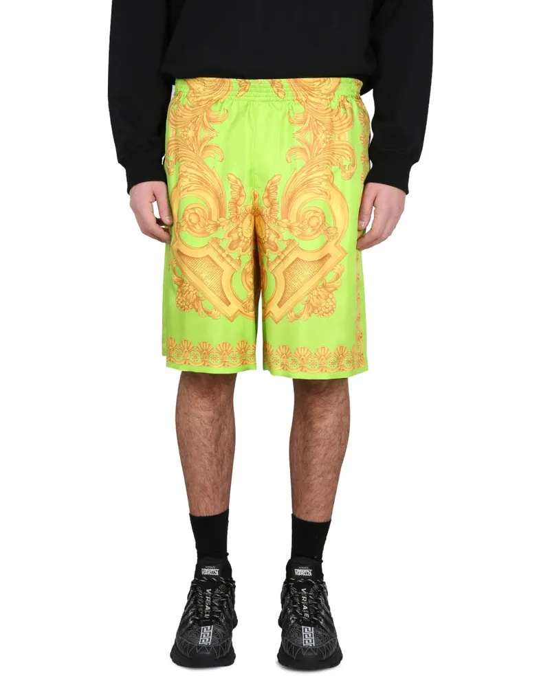 Versace Baroque Shorts — Green Green