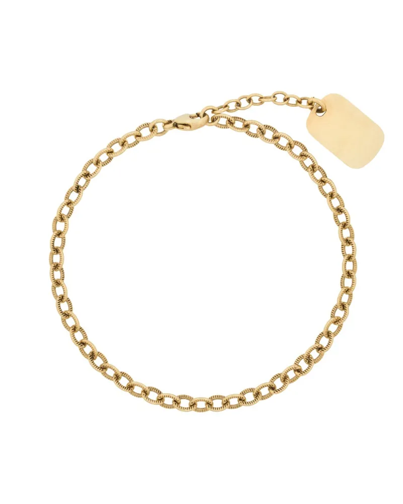 Saint Laurent Chain Link Brass Bracelet — Gold Gold