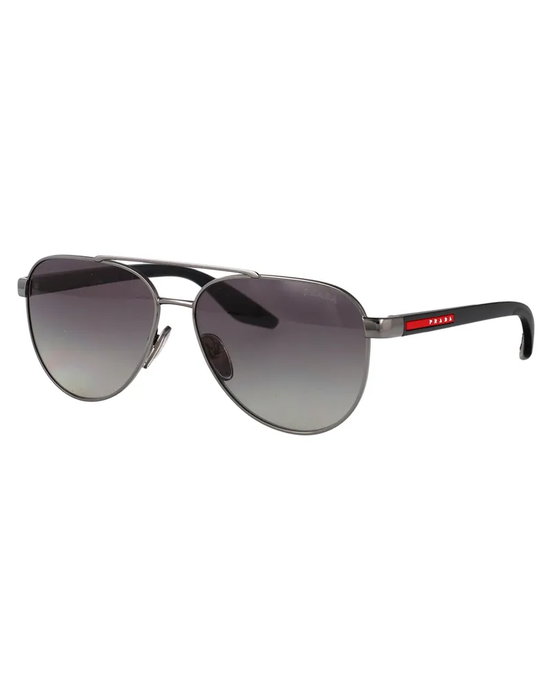 Prada Men's Sunglasses Gunmetal Metal Gray