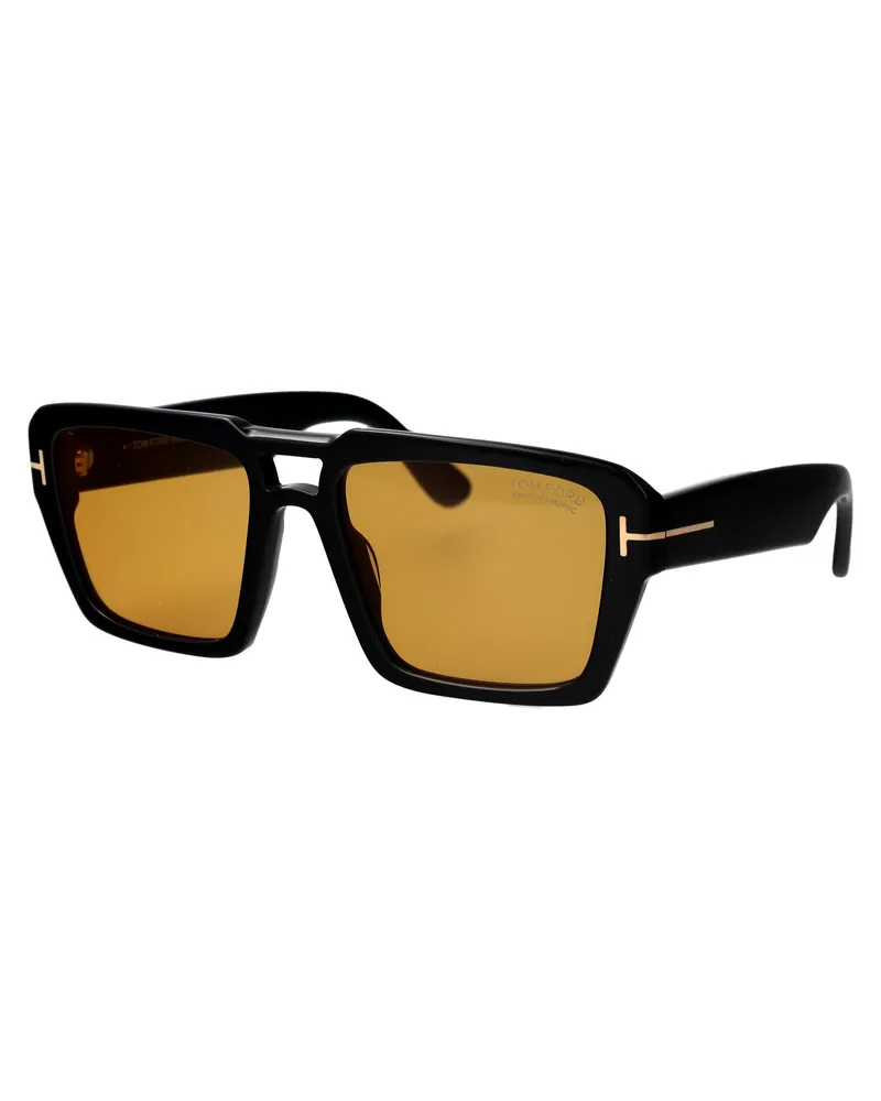 Tom Ford Men's Sunglasses Redford Black Acetate Black