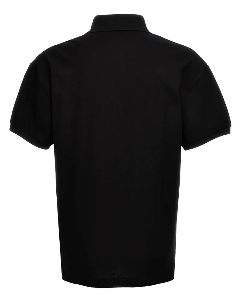 Palm Angels Men's Black Polyester Polo Shirt Black