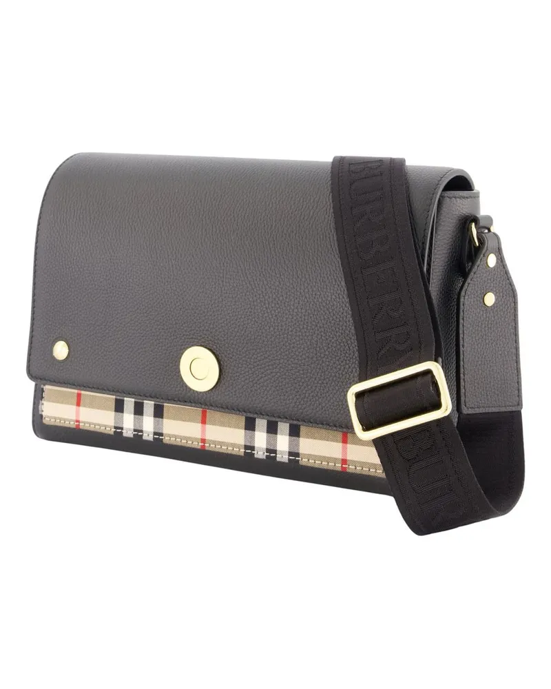 Burberry Women's Ll Medium Crossbody -  Leather Black Calfskin Bags Crossbodies Black