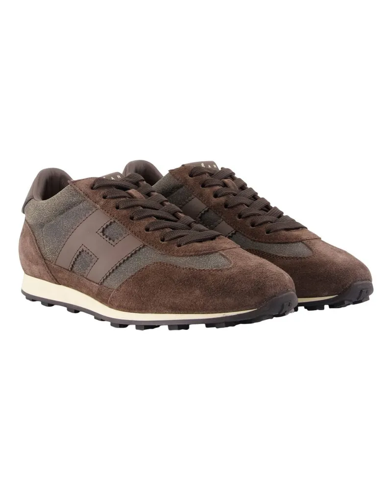 Hogan Men's H699 Allacciato H Sneaker Brown Calfskin Brown